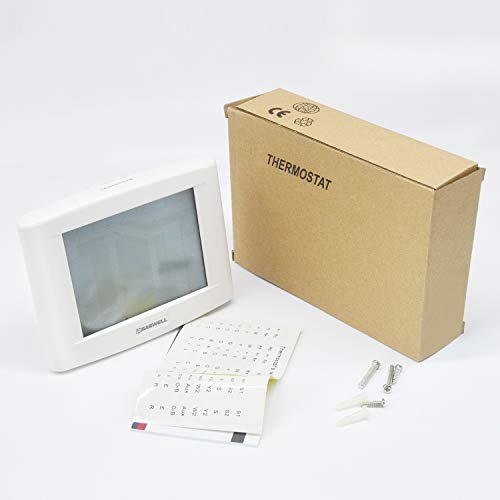 7 Days Programmable Touch Screen Thermostat For Home, With Large Digital Display, Easy To Read, Dual Powered,3 Heat 2 Cool,Saswell Sas6000Utk-7. #TOP4