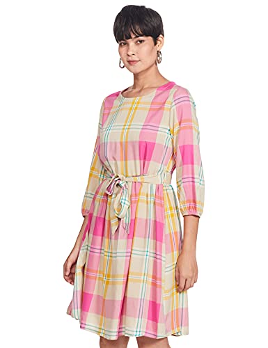Image of Max Women's Printed Short Sleeves Midi Dress