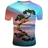 ✿【MATERIALMERKMALE】 Das Shirt ist aus hochwertigem Polyester-Material gefertigt, verschiedene Kleiderfarben verkörpern den Stil von Mode und jungen Sportarten. Unsere Shirts sind langlebig und stilvoll und verleihen Ihnen auf der täglichen Freizeitparty eine wunderschöne Landschaft, die Ihnen mehr persönliche Ausstrahlung verleiht.