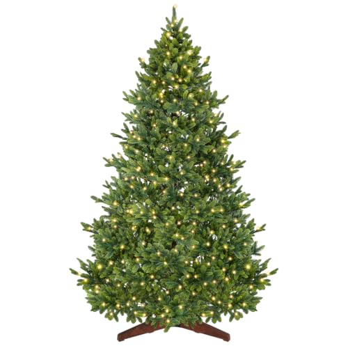 Image of SHareconn 7.5FT Pre Lit Artificial 100% PE Christmas Tree with 17 Modes