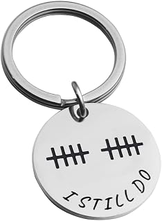 Anniversery Gift Tally Mark Keychain I Still Do Keyring Wedding Anniversery Gift for Husband Wife Couples Keychain