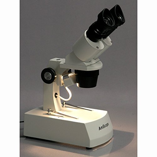 Amscope Se305R-Az-E1 Digital Forward-Mounted Binocular Stereo Microscope, Wf10X And Wf20X Eyepieces, 10X/20X/30X/60X Magnification, 1X And 3X Objectives, Upper And Lower Halogen Light Source, Arm Stand, 120V, Includes 1.3Mp Camera And Software #TOP2