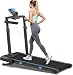 Cardirun Laufband für Zuhause mit 10% Automatische Steigung, 6 in 1 Klappbar Walking Pad mit 1040mm Höhenverstellbarer Griff, 12 × 43 cm Große Lauffläche, 3.5HP Leiser Treadmill, Bis 160kg