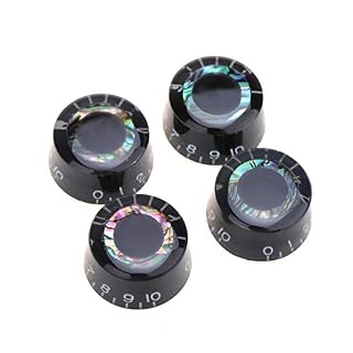 Musiclily Pro B-Stock Métrique 18 Splines Abalone Circle Top Cylindrique Bouton de Potentiomètre Speed Knobs pour… - Les Beatles, Paul McCartney, John Lennon, RIngo Starr, George Harrison