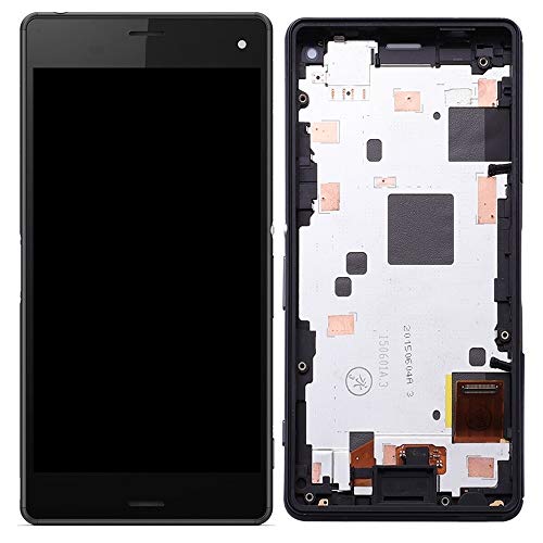 Écran noir Sony Xperia Z3 Compact solution bloc complet cadre blanc - 3