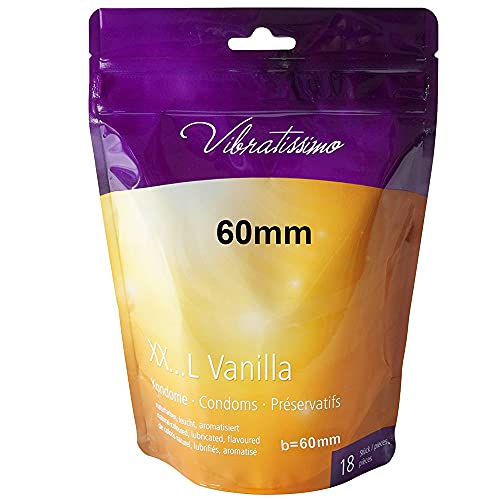 Paquet de 18 préservatifs VIBRATISSIMO "MaTaille" 60mm pour des sensations pures et naturelles extra lubrifiés Cover