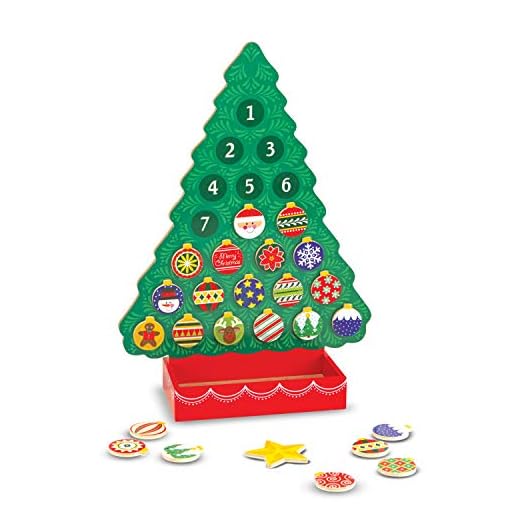 Melissa & Doug Countdown to Christmas Wooden Advent Calendar