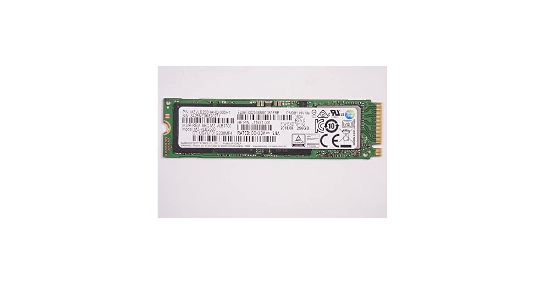Amazon | FMB-I MZVLB256HAHQ 256GB PCIe M.2 2280 SSDドライブ