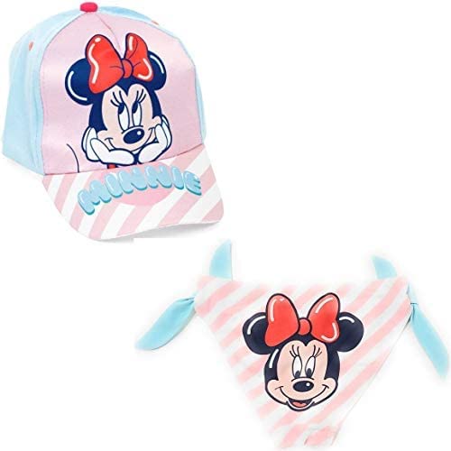 Requeteguay Urban RU Bañador Minnie Mouse Culetín para Playa o Piscina + Gorra Disney para Niñas | Pack de Bañador Culetín y Gorra Minnie Mouse Disney | Culetín Minnie Mouse y Gorra Ajustable
