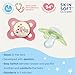 MAM Original Night, Binky for 0-6 Months, BPA-Free Silicone, Glows in The Dark, Best for Newborn Babies, Developed with Medical Experts, 2 Count Binkies, with Sterilizer Case