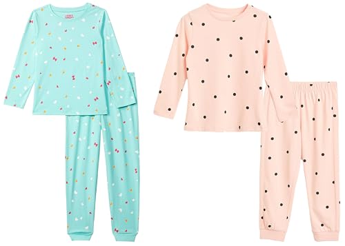 Image of Amazon Brand - Symbol Girls Night Dress | 100% Cotton T-Shirt & Pajama Set | Full Sleeves | Age 2-12 Years