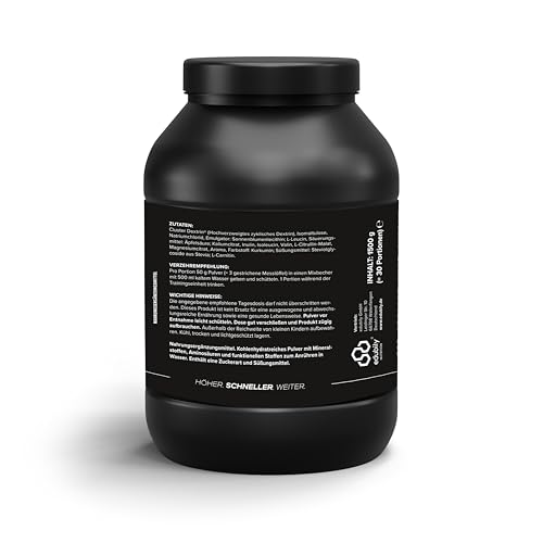 edubily nutrition® eduin Intra Workout Drink mit komplexen Kohlenhydraten, Elektrolyten, BCAA, Citrullin-Malat und Carnitin (1500g - Ananas)