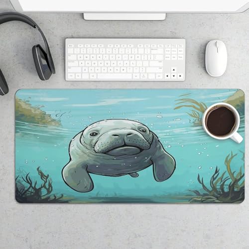 Alfombrilla Crazy Save Manatee para Escritorio 60x30 cm miniatura 5