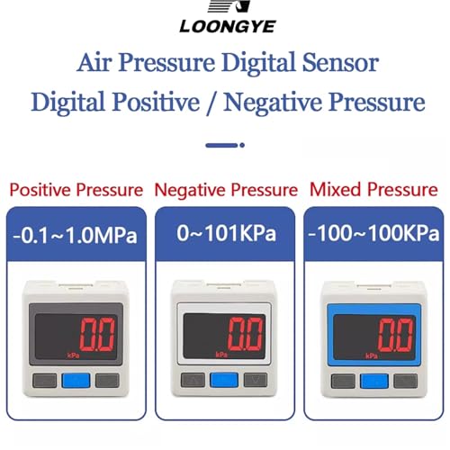 Manómetro digital ISE30A con interruptor de sensor de vacío ZSE30A y controlador 3