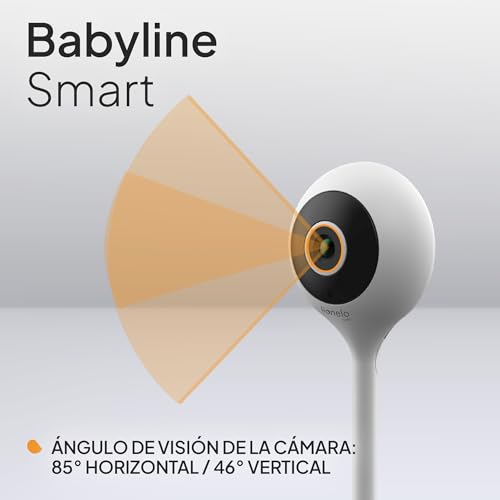 Miniatura 7 de Lionelo Care Babyline Smart Vigilabebés Inteligente, Camara Bebe, Para Bebes, Cámara, Camaras Vigila Bebe, Aplicación Móvil, Detección De Movimiento Y Sonido, Visibilidad En La Oscuridad