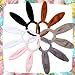 WILLBOND 6 Pcs Easter Bunny Ears Simulation Plush Rabbit Ear Soft Bunny Headband for Cosplay Party Halloween (Solid Color)