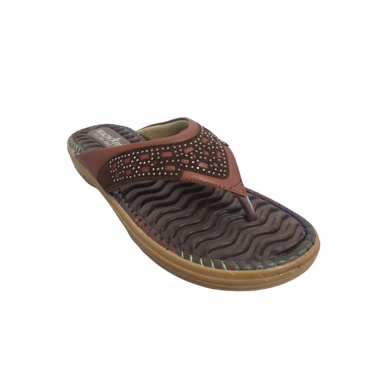 HEALTH FIT Extra Super Soft Ortho Care Diabetic & Orthopedic Slippers/Doctor Chappal & Footwear with Memory Foam Womens 681 COF-BR-8 UK (B0BSVCNSJW) Amazon Price History, Amazon Price Tracker