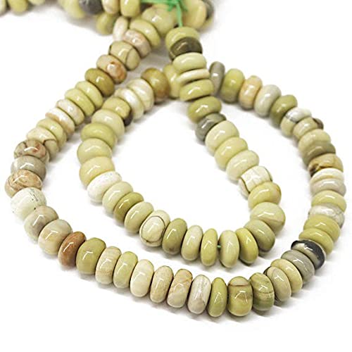 Perles en serpentine verte naturelle LKBEADS de 9-10mm pour bijoux artisanaux haut de gamme