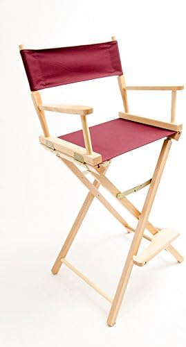 Gold Medal Bar-Height (30") Director's Chair, Natural Finish