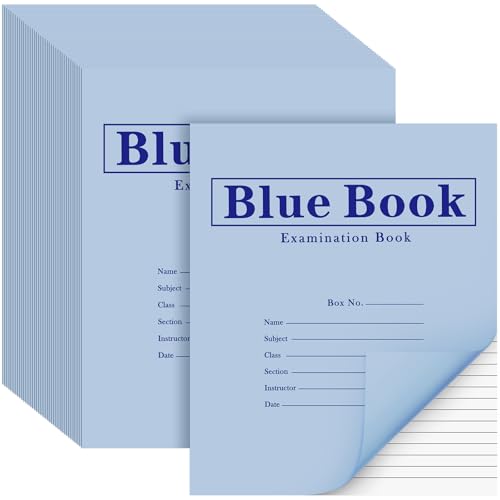 Cahier d'examen Skyygemm bleu avec reliure cousue haute résistance