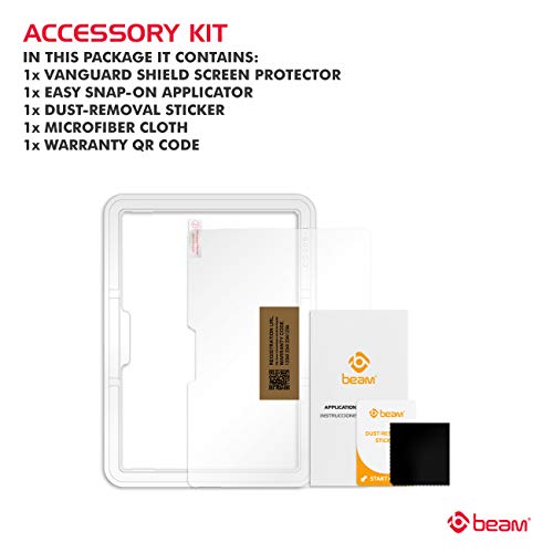 Beam Vanguard Shield Tempered Glass Screen Protector For Microsoft Surface Go [W/Installation Frame] [Case Friendly] (Replacement Guarantee) (Clear) #TOP6