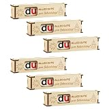 Forbabe 6 cajas de regalo de madera para regalo de chocolates de regalo de Navidad para regalo de cumpleaños (cumpleaños)