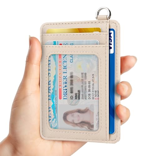 Image of Slim Minimalist Front Pocket Wallet, RFID Blocking Credit Card Holder Wallet with Detachable D-Shackle for Men Women