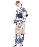 [SOUBIEN] ソウビエン 浴衣 2点 セット (浴衣/兵児帯) レディース Sサイズ 花 モダン クール 葡萄唐草・紫×ボルドー ykt00247-obs00330