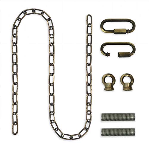 Royal Designs, Inc. LC-2002-AB-6-1 Heavy Duty Lighting Fixture Chain, Antique Brass