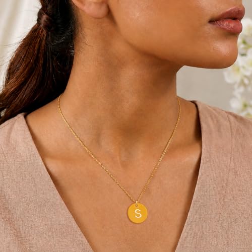 Image of Rubans Demi Fine Stainless Steel Alphabet Pendant CZ Gift for Women & Girls