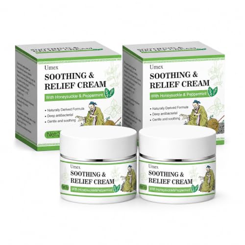 Umex Hydrating Body Cream for Dry Sensitive & Rough Skin Moisturizing Lotion with Honeysuckle & Mint for Soft Smooth Nourished Skin