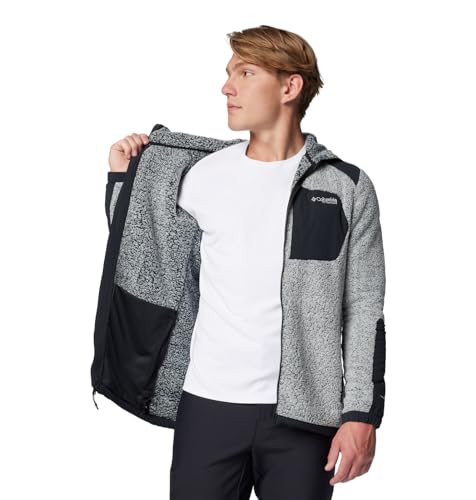 Columbia Men's Arctic Crest Sherpa Full Zip, White/Black, X-Small by Columbia - Used condition - US$54.65