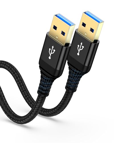 USB to USB Cable 10ft Male to Male USB A To USB-A Cable for WD Hard Drives PC Mac Laptop PS4 Xbox - USB 3.0 Type A Impresora Long Usba to Usba Cord High-Speed Data Transfer Cable 10 Foot