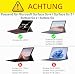 FINTIE Hülle für Microsoft Surface Go 4/3/ 2/1 (2023 2021 2020 2018) 10 Zoll Tablet, Stoßfeste Robuste Schutzhülle mit Stifthalter Original Ständer, Type Cover Kompatibel, Klar(Matt)
