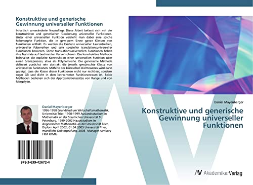 Konstruktive und generische Gewinnung universeller Funktionen