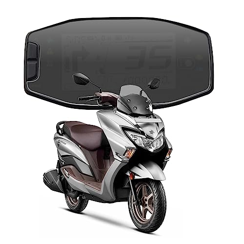 Image of FCS 9H Anti-Shock Edge-to-Edge Screen Protector Guard Compatible for Suzuki Burgman Street 125 | Enhanced Display Protection (Matte)