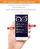 Beheizbare Unterwäsche Elektrische USB thermounterwäsche für Herren Damen Atmungsaktive Heizung Base Layer Fleece Gefütterte Langarm Beheizte Hose Set mit Waschbar & APP Temperaturregelung,Black,L - 3