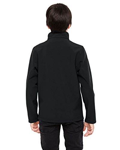 Team 365 Youth Leader Soft Shell Jacket XL BLACK3