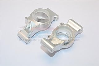 Aluminum Rear Knuckle Arms with Collars for Traxxas 1:5 X Maxx 6S / X Maxx 8S Monster Truck Upgrades - Silver
