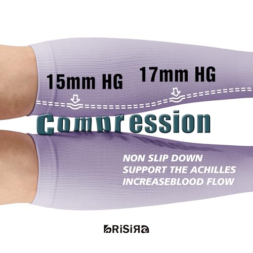 BRISIRA Coolmax Cooling Compression Knee High Socks Women 2 Pairs 15-20 mmHg Circulation Support for Nurse Running Travel4