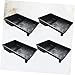 FIXOSHEE 4Pcs Thickened Black Paint Tool Tray Professional Accessory for Easy Cleaning and Storage for Home Decorating and Painting Projects