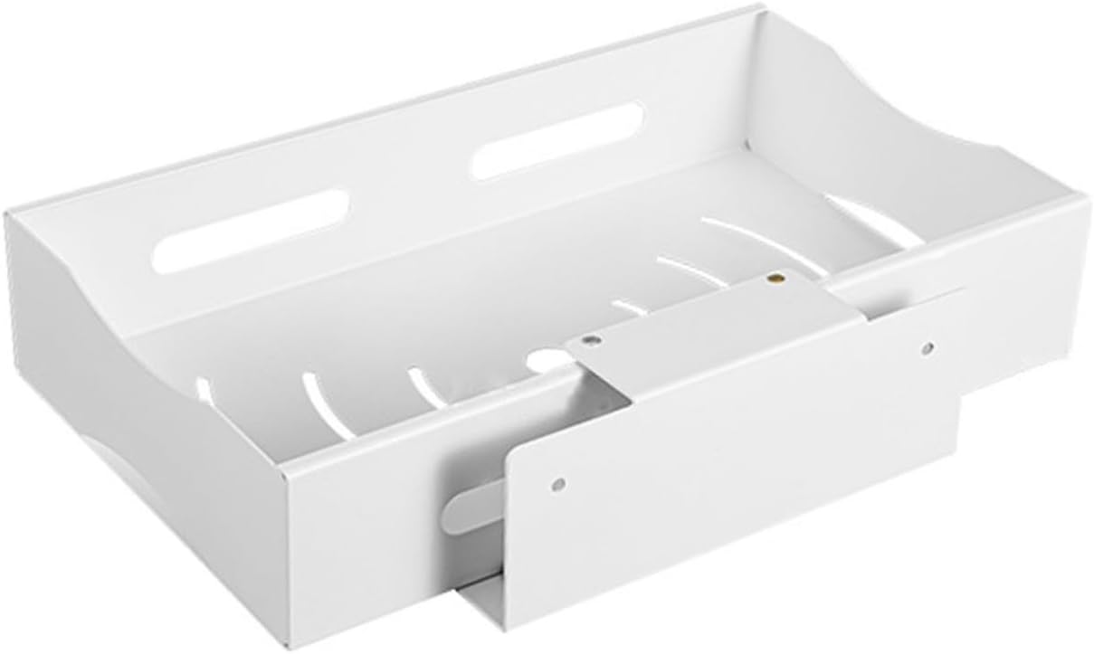 Uonlytech Sink Storage Rack Bathroom Cabinet Organizer, Telescopic Sliding Basket with Tiered Pull-out Drawers, Kitchen Cabinet Organizer under Sink and Pantry