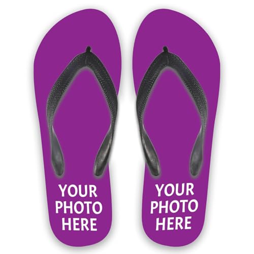 Custom Flip Flops Add Your Text/Logo/Image Personalized sandal Slippers Beach Bathroom Indoor Outdoor Sandals For Men Women