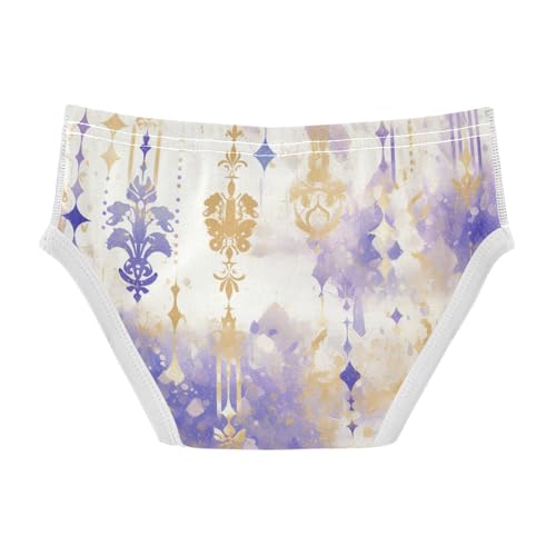 KLL Mardi Gras Carnival Purple Holiday Pattern Toddler Boys' Comfort Training Underwear Cute Children Undies2