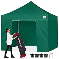 ABCCANOPY ワンタッチタープテント 屋根用ポール付き 横幕4枚 3m Amazon | ABCCANOPY タープテント 3mx3m 2.5mx2.5m 横幕4枚