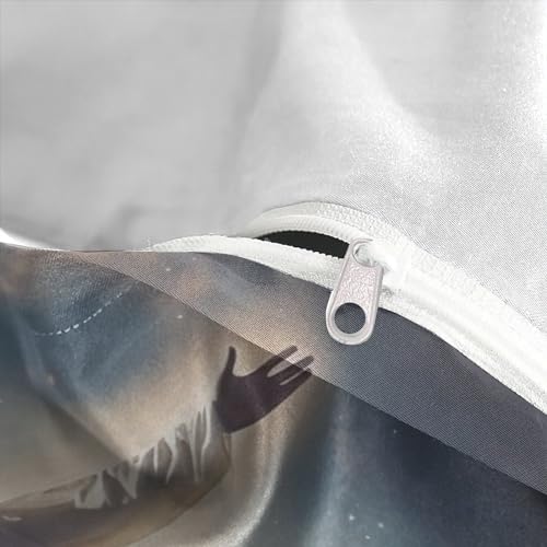 Housse de couette Jésus 3D 140x200 avec fermeture éclair pour lit simple - 8