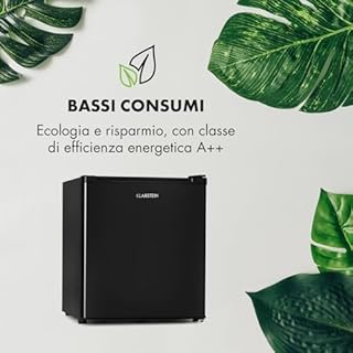 KLARSTEIN Garfield Eco - Congelatore Verticale, Freezer a Cassetti, Congelatore a Cassetti, 34 Litri, 117 kWh/Anno, 2 Livelli, 41, Ripiano Rimovibile, Libera Installazione, Salvaspazio, Nero