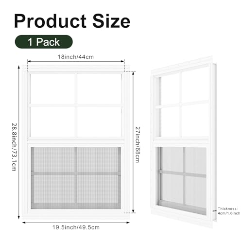 Ventanas corredizas para el hogar de aluminio resistente 18 x 27 4