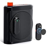 Gicorino Voice Amplifier for Teachers with Dual Magnetic Wireless Lavalier Microphones & Noise Reduction - Bluetooth Portable Rechargeable Speaker for Classroom, Meetings, Yoga, Speeches (Black)