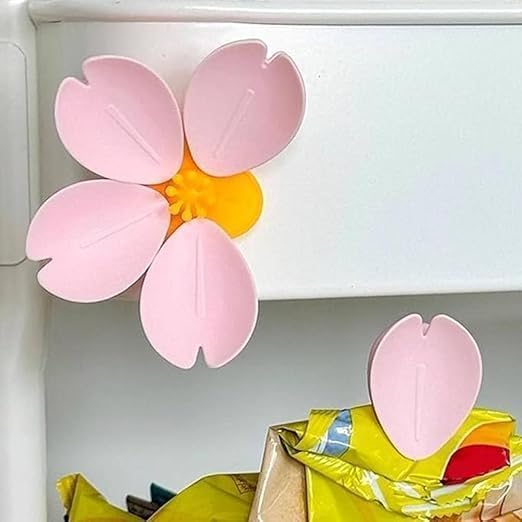 Image of Fridge Magnets Marble Texture Crystal Refrigerator Glass Magnet Decorative Fridge Strong Small Cute Colorful Magnet for Kitchen Office Whiteboards Cabinets Photos Party (Flower Design)